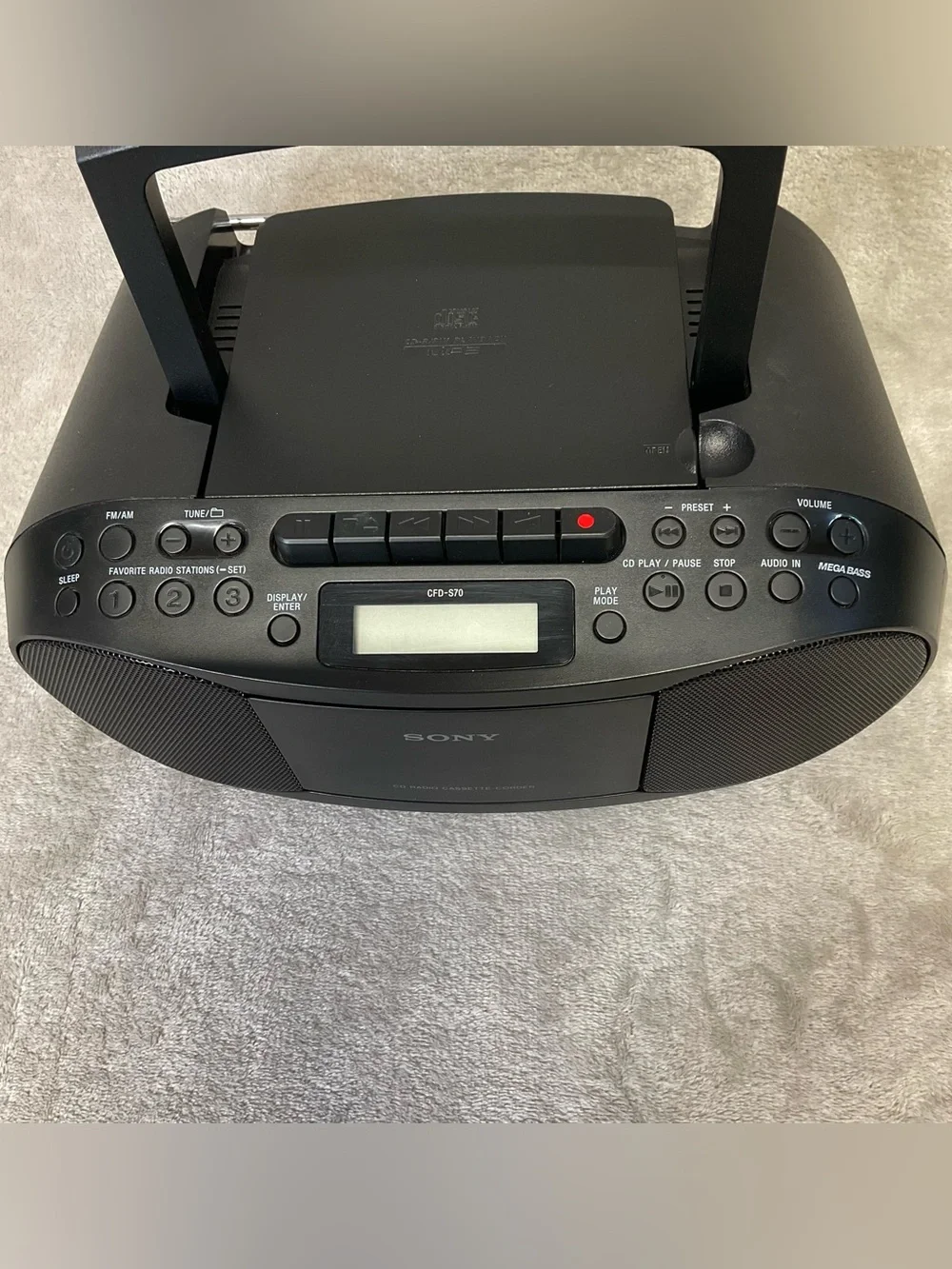 Sony CFD-S70 CD Radio Cassette Corder Boombox Mega Bass